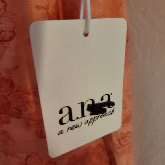 ana A New Approch Sleeveless Partial Open Back Floral Tank Size XXL - Picture 6 of 7